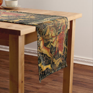 Chemin De Table Court Vintage Allemagne Moyen-Age Renaissance Love Chass