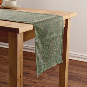 Chemin De Table Court Vintage William Morris Flower Garden Motif