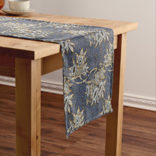 Chemin De Table Court Vintage William Morris Tulip et Willow