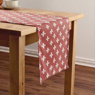 Chemin De Table Court Watermelon Southern Cottage Fleur de Lys