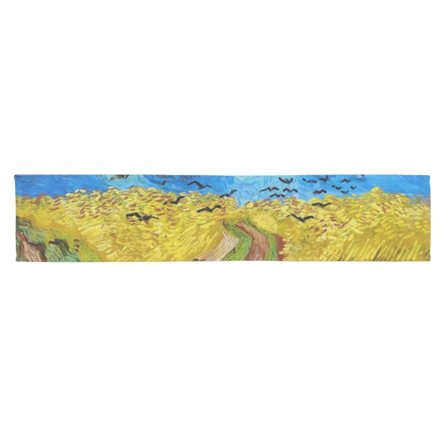 Chemin De Table Court Wheatfield with Crows, Van Gogh (Horizontal)