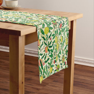 Chemin De Table Court William Morris Fruits exotiques, jaune citron