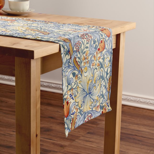 Chemin De Table Court William Morris Gold Lily Victorian Botanical (In Situ)