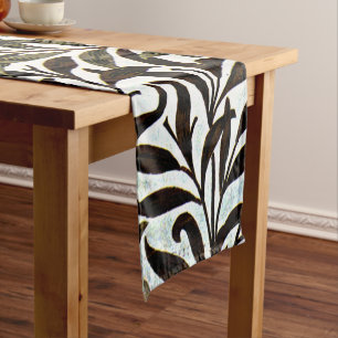 Chemin De Table Court William Morris motif vintage, Willow Bough