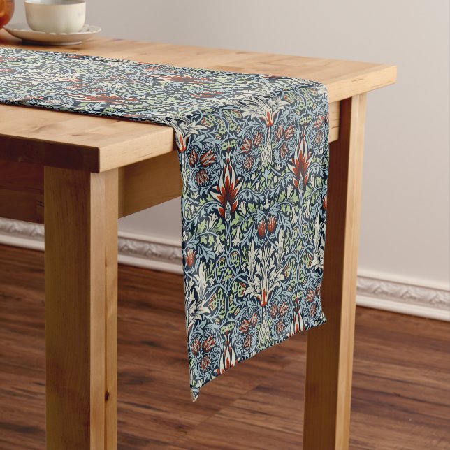 Chemin De Table Court William Morris Snakeshead Floral Classique Botaniq (In Situ)