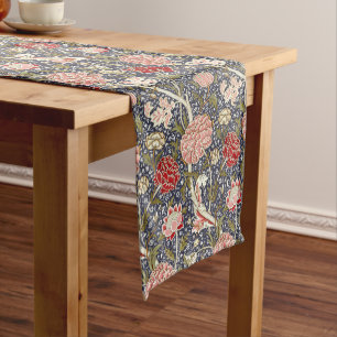 Chemin De Table Court William Morris Vintage Cray Motif floral