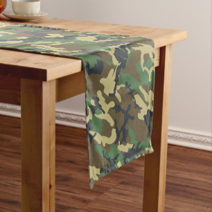 Chemin De Table Court Woodland Camo