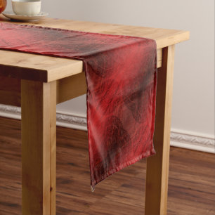 Chemin De Table Long Acceptation Médaillons de méditation rouge