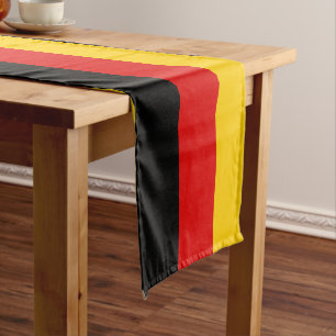 Chemin De Table Long Allemagne Drapeau Couleurs Noir Rouge Or Deutsche 