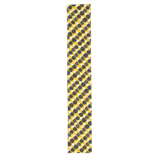 Chemin De Table Long Ananas noir (Devant)
