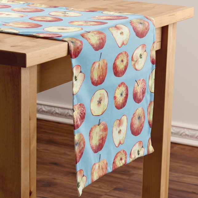Chemin De Table Long Aquarelle Apple (Créateur téléchargé)