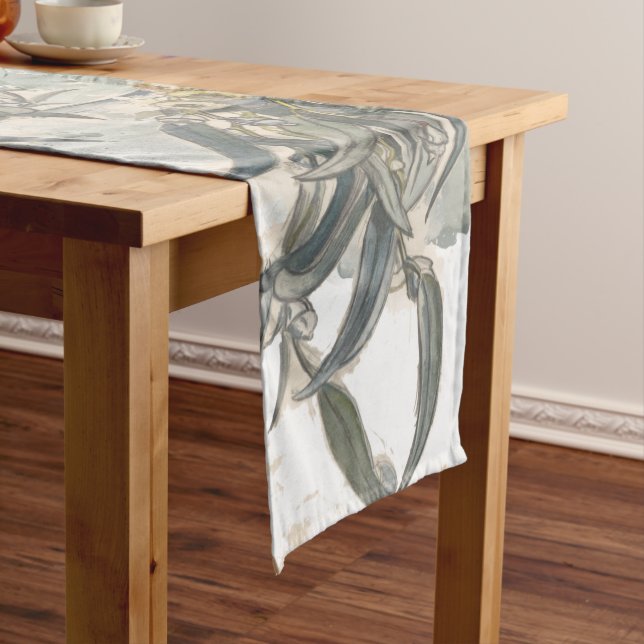 Chemin De Table Long Aquarelle Eucalyptus Verdure Feuille (In Situ)