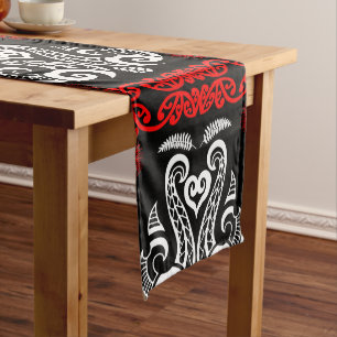 Chemin De Table Long Art Māori de Nouvelle-Zélande