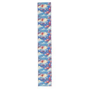 Chemin De Table Long Au-dessus des nuages