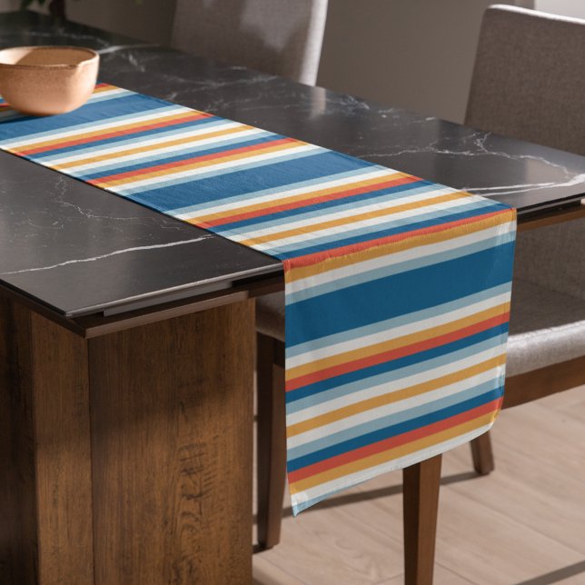 Chemin De Table Long Bleu Uniforme (table runner)