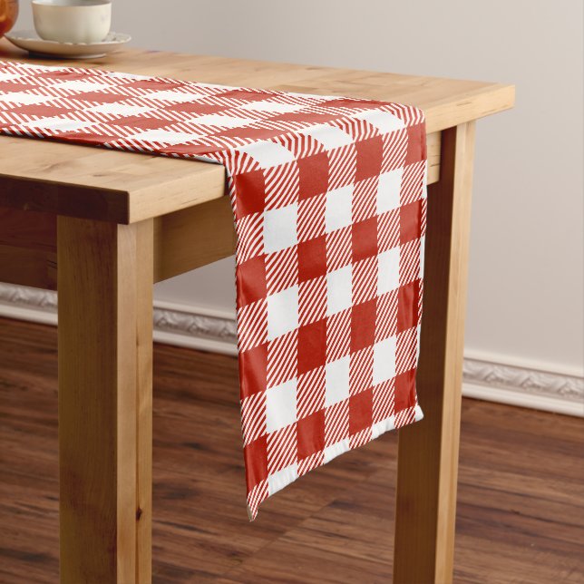 Chemin De Table Long Buffalo Plaid Long Table Runner (In Situ)