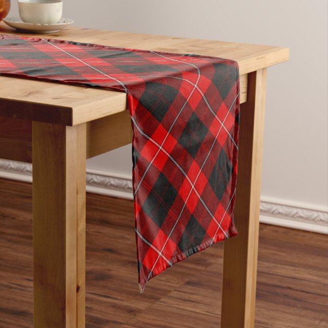 Chemin De Table Long Clan Cunningham Tartan (In Situ)