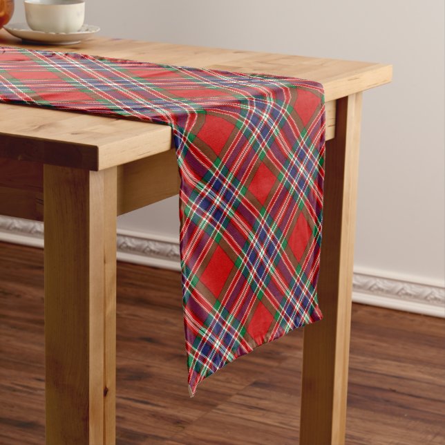 Chemin De Table Long Clan MacFarlane Red Tartan (In Situ)