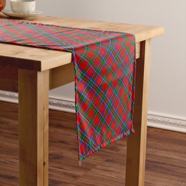 Chemin De Table Long Clan Sinclair Tartan (In Situ)