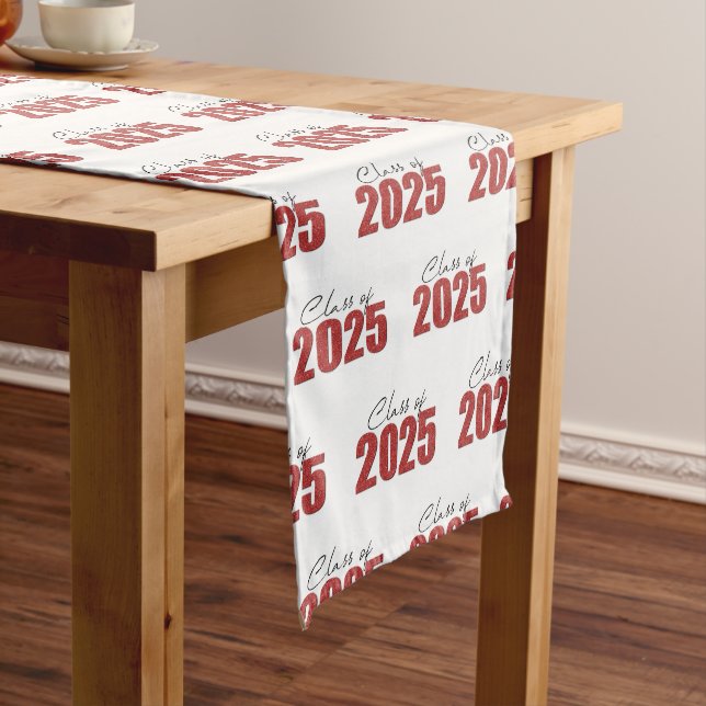 Chemin De Table Long Classe Parties scintillant rouge de 2025 (In Situ)