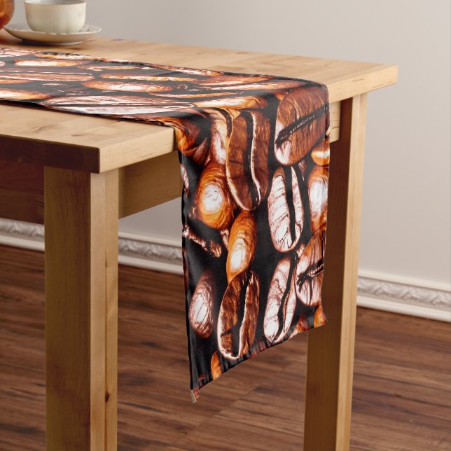 Chemin De Table Long Coureur de table de fèves de café (In Situ)