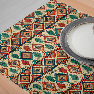 Chemin De Table Long Coureur de table ethnique décorative Touche artist