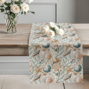 Chemin De Table Long Décor Serene De Table Runner D'Inspiration Océaniq