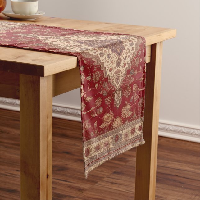Chemin De Table Long Design de tapis persan (In Situ)
