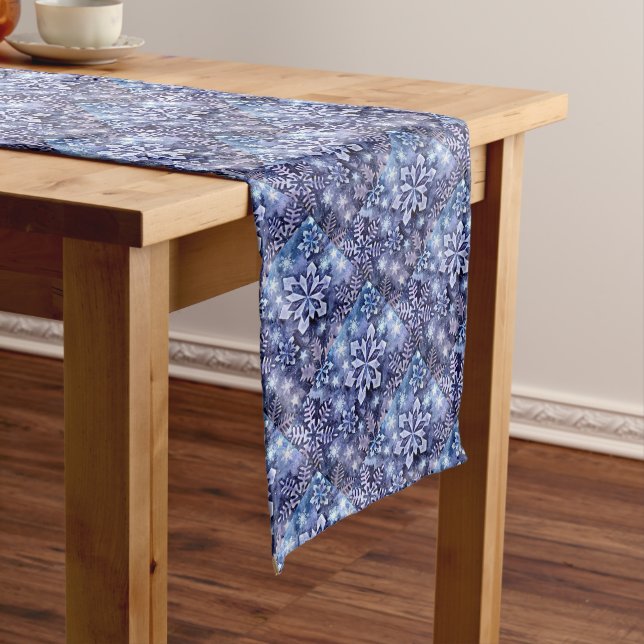 Chemin De Table Long Flèches bleues  (In Situ)