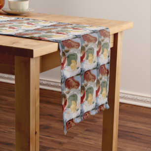 Chemin De Table Long Fruits Abstraits