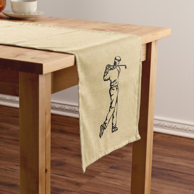 Chemin De Table Long Golfsport Design look cuir (In Situ)