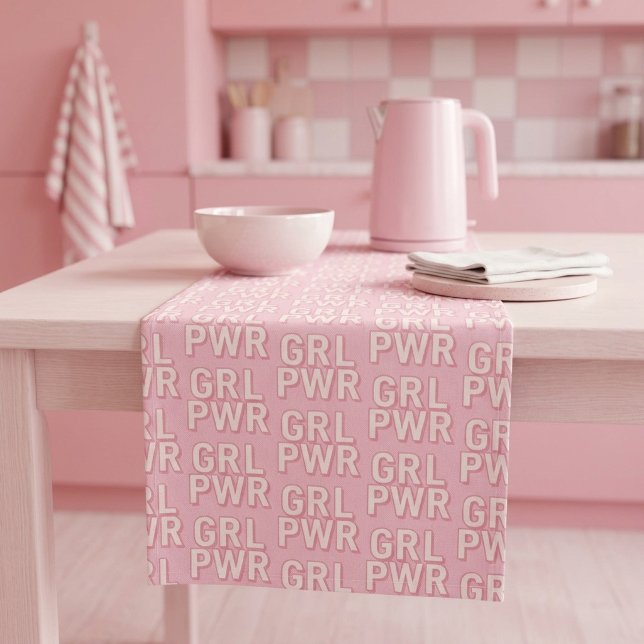 CHEMIN DE TABLE LONG GRL PWR (Créateur téléchargé)