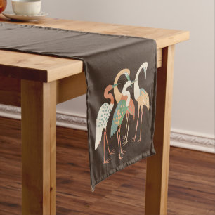 Chemin De Table Long Grues Pop Art de couleur neutre