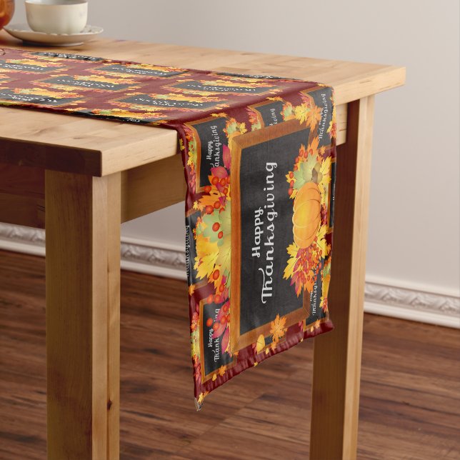 Chemin De Table Long Happy Thanksgiving (In Situ)