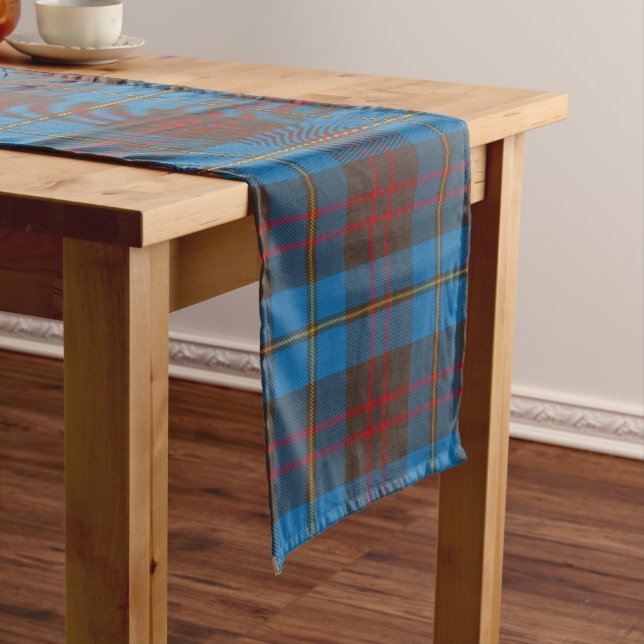 Chemin De Table Long Le clan écossais Cameron Chasse Tartan Plaid (In Situ)