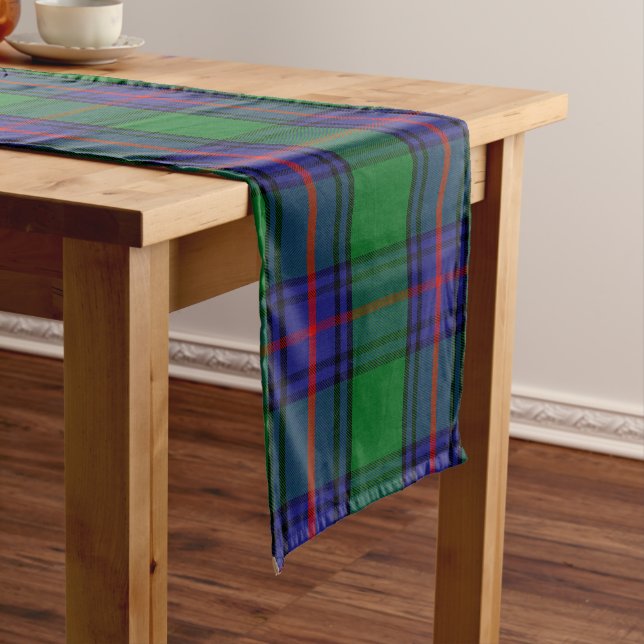 Chemin De Table Long Le clan écossais Shaw Tartan Plaid (In Situ)