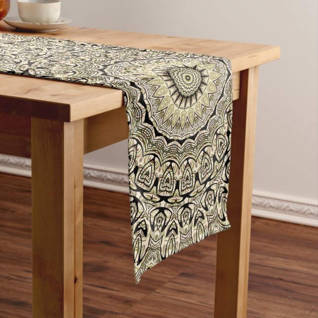 Chemin De Table Long Mandala Tons Terreux Motifs Géométriques Intrinsèq (In Situ)