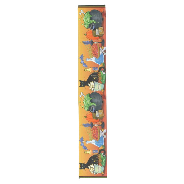 Chemin De Table Long Mangez, buvez et soyez effrayant Coureur de table (Devant)