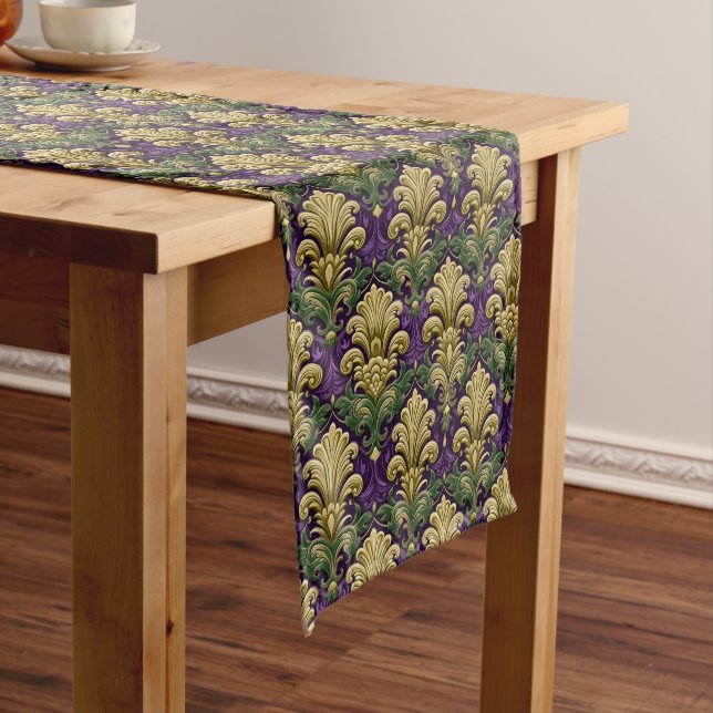 Chemin De Table Long Mardi Gras Print (In Situ)