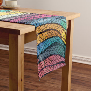 Chemin De Table Long Marée mosaïque