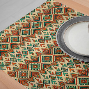 Chemin De Table Long Motifs patrimoniaux riches et vintages du coureur