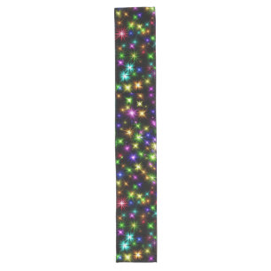 Chemin De Table Long Multicolor Christmas Star Rays-57191