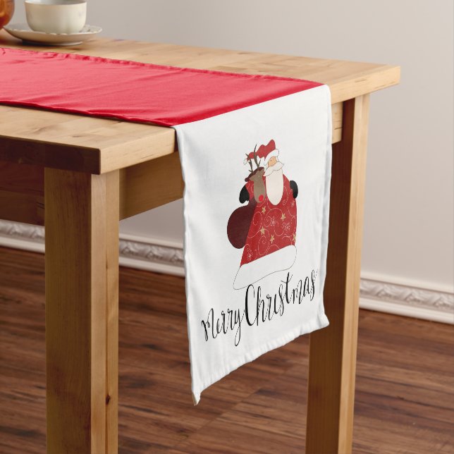 Chemin De Table Long Père Noël et Rudolph (In Situ)