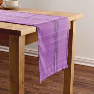 Chemin De Table Long Runner table Plaid violet