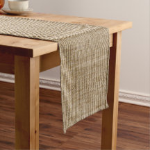Rustique Burlap Nature Motif Longue Table Runner