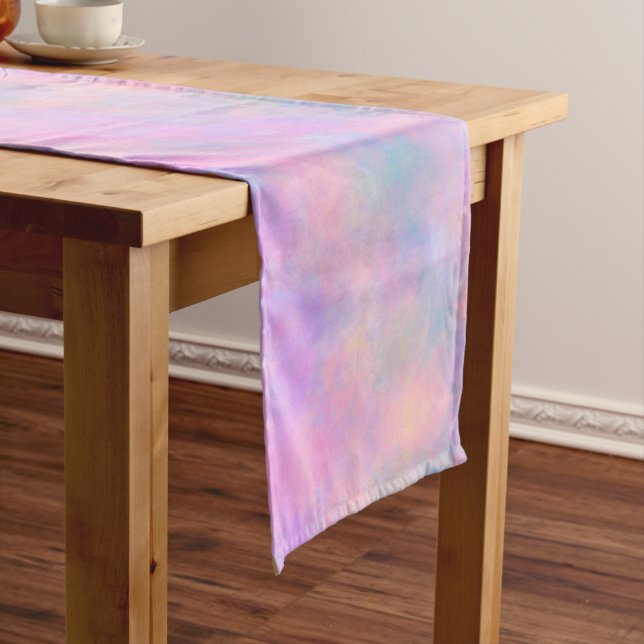 Chemin De Table Long Superbe combinaison de couleurs pastel  (In Situ)