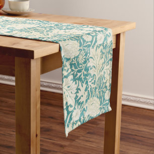 Chemin De Table Long Vintage John Henry Dearle Aqua Motif Floral