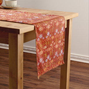 Chemin De Table Long Vintage William Morris Rose et Lily