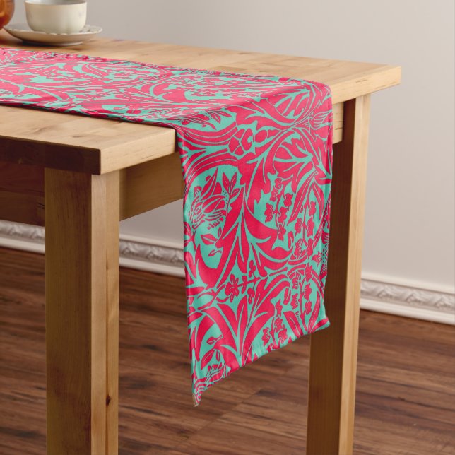 Chemin De Table Long William Morris " Bluebell ou Columbine6 " (In Situ)