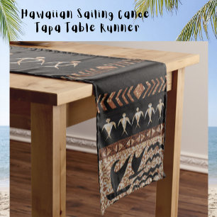 Chemin De Table Moyen Canoë hawaïen à voile Tapa